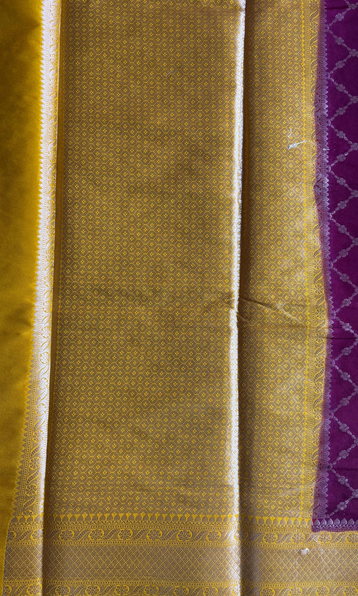 Maroon Mashru Saree