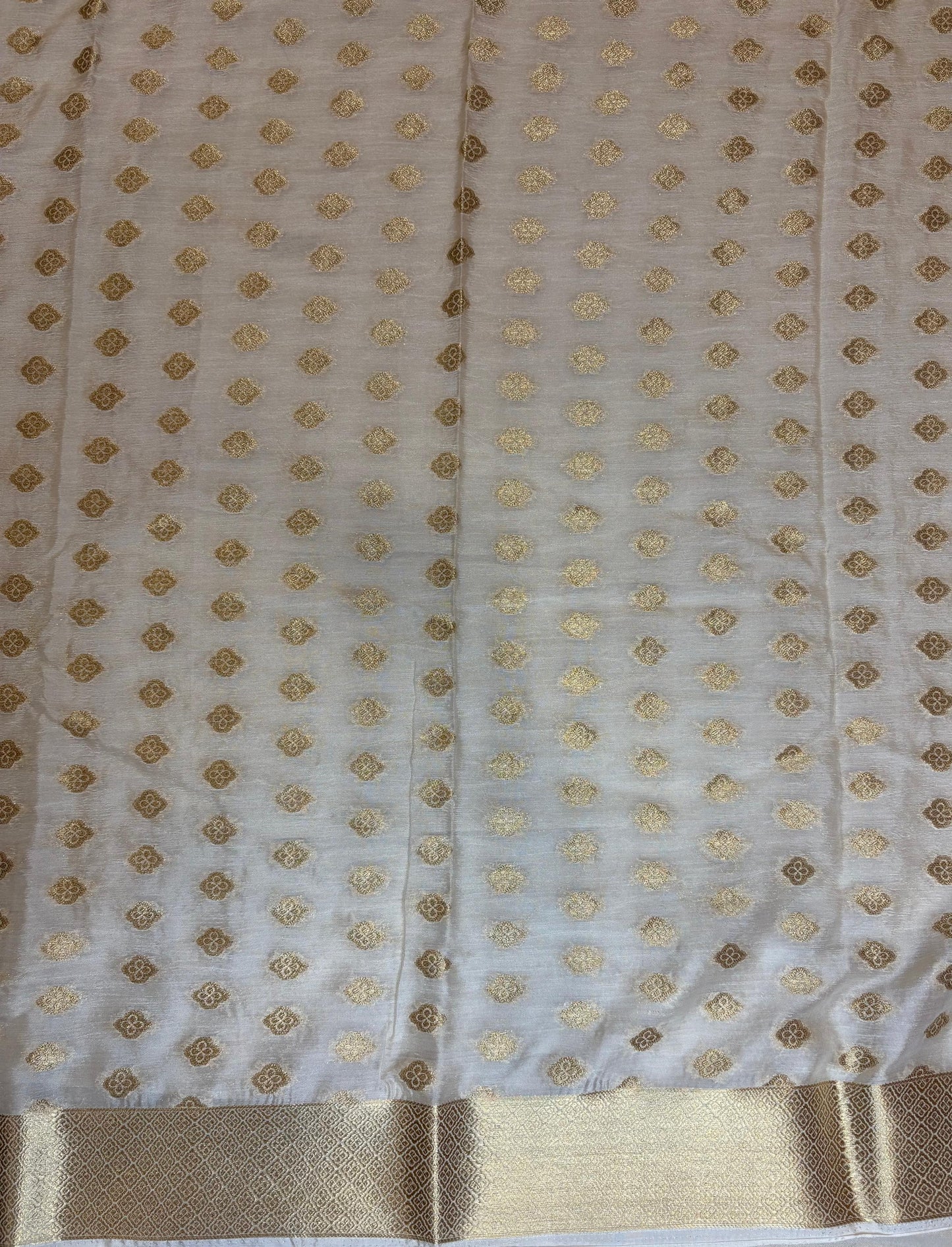 White Georgette Saree