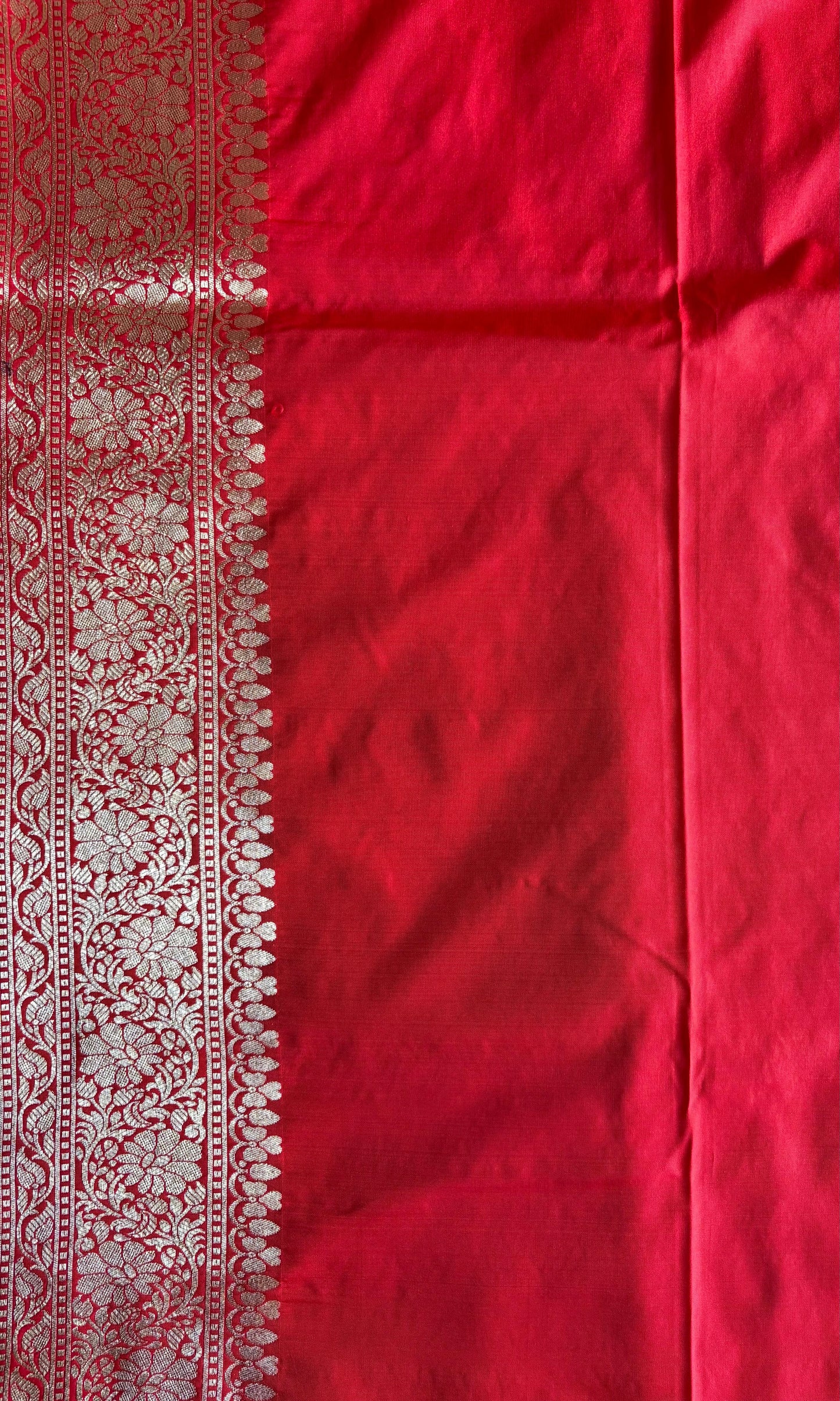 Banarasi red silk saree
