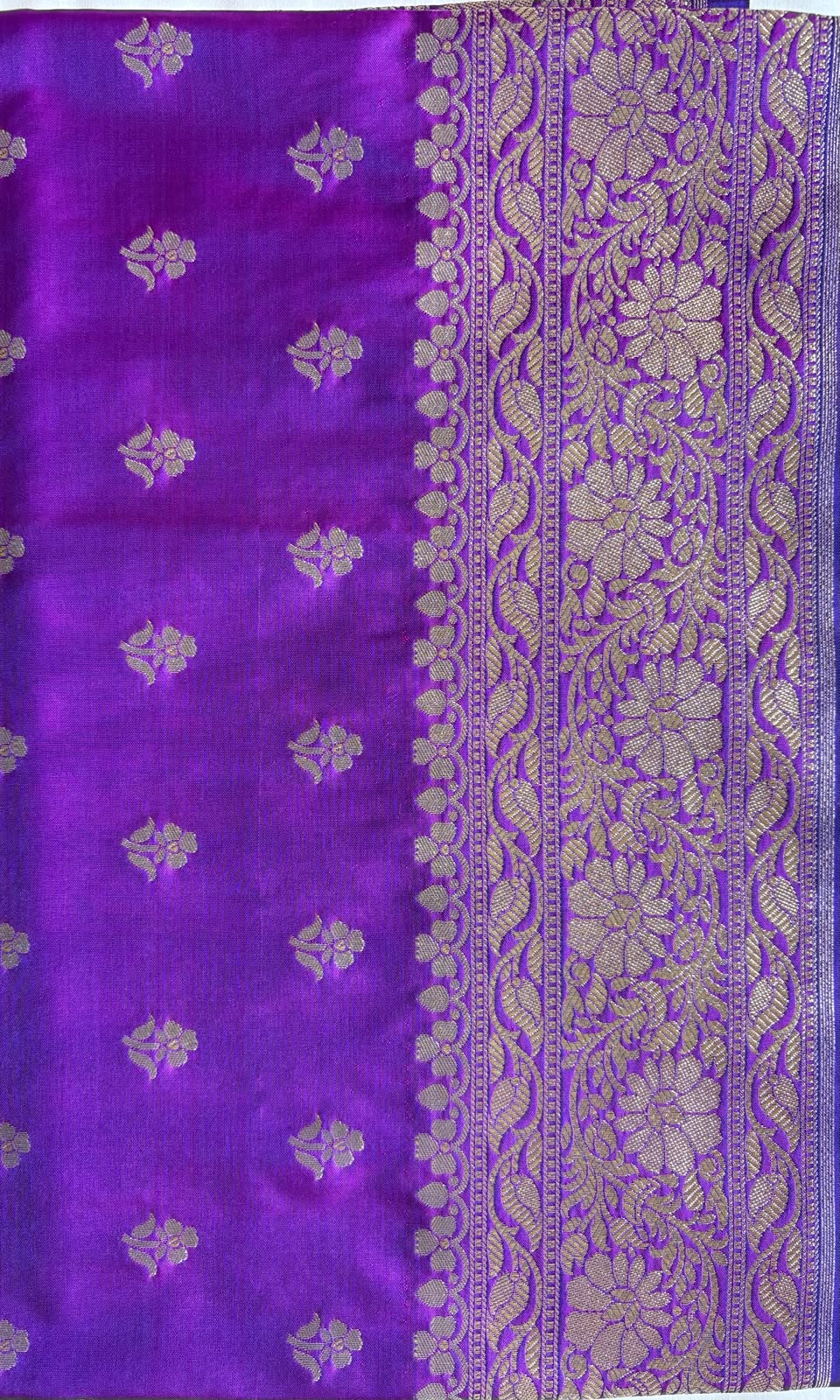 Purple Mashru silk