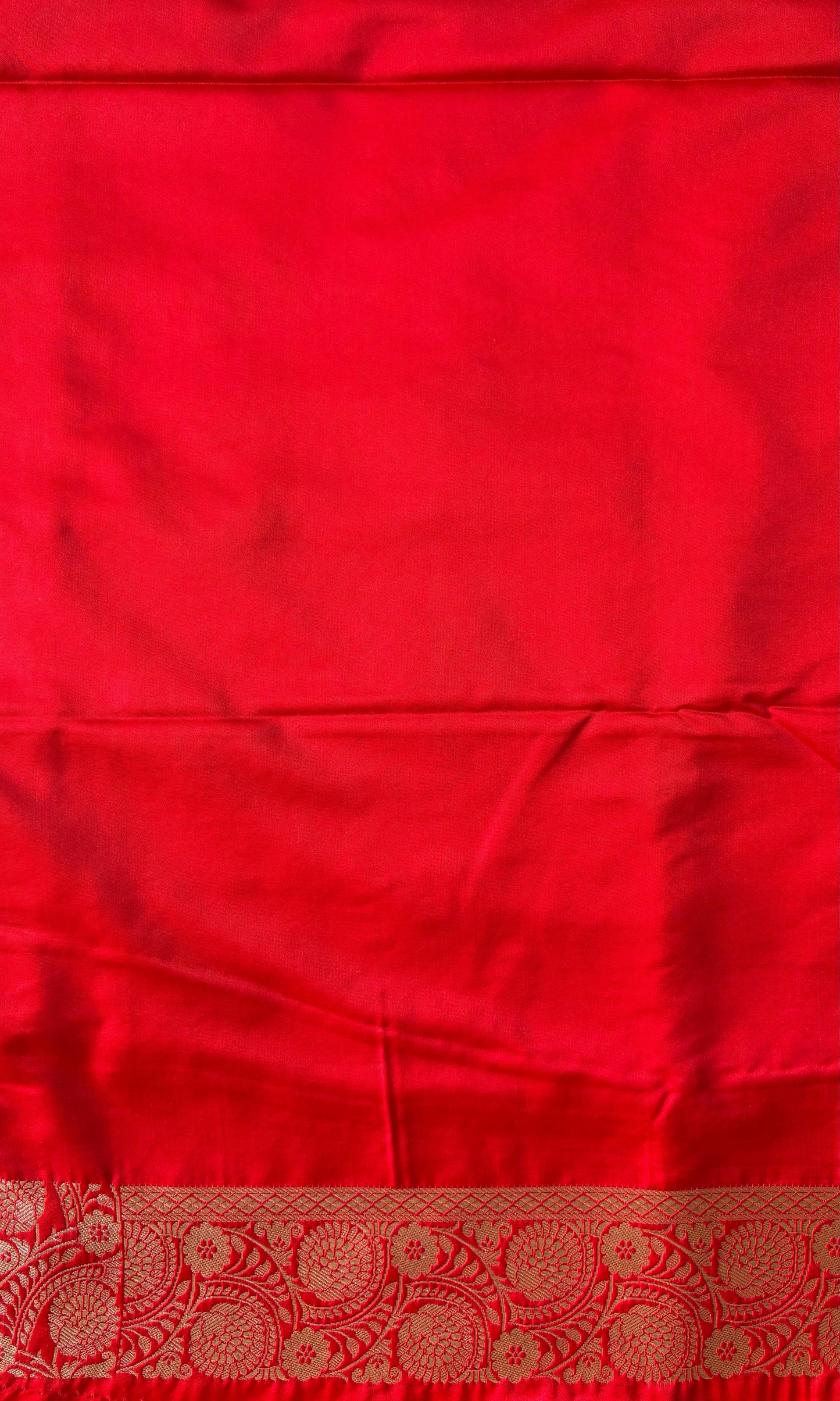 Banaras red mashru silk saree