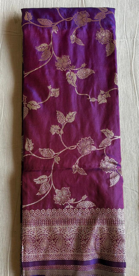 Baingan Silk Saree