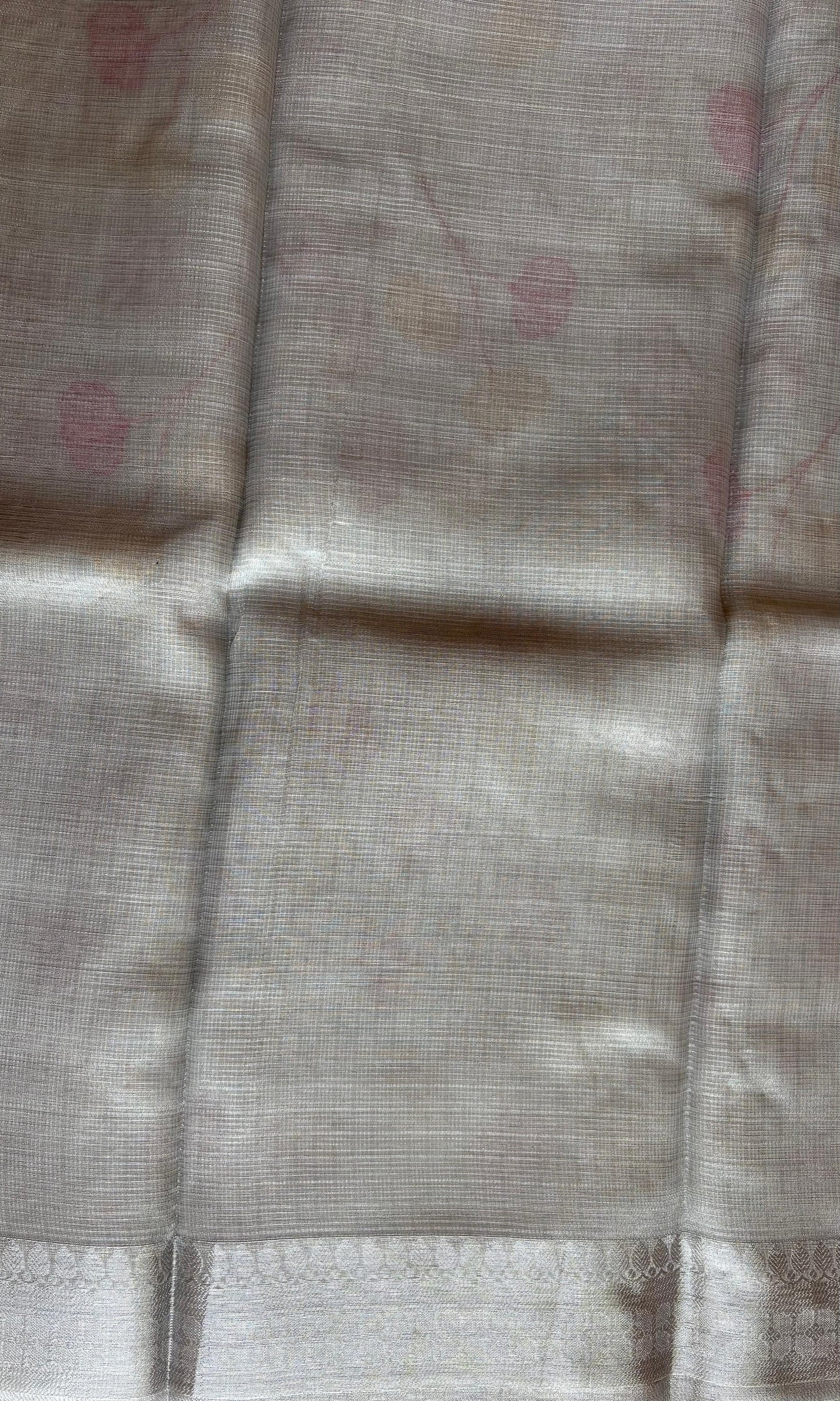 Gray Tissue Saree