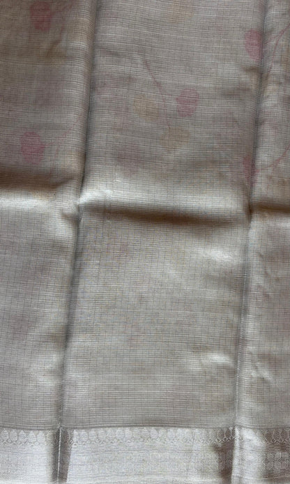 Gray Tissue Saree