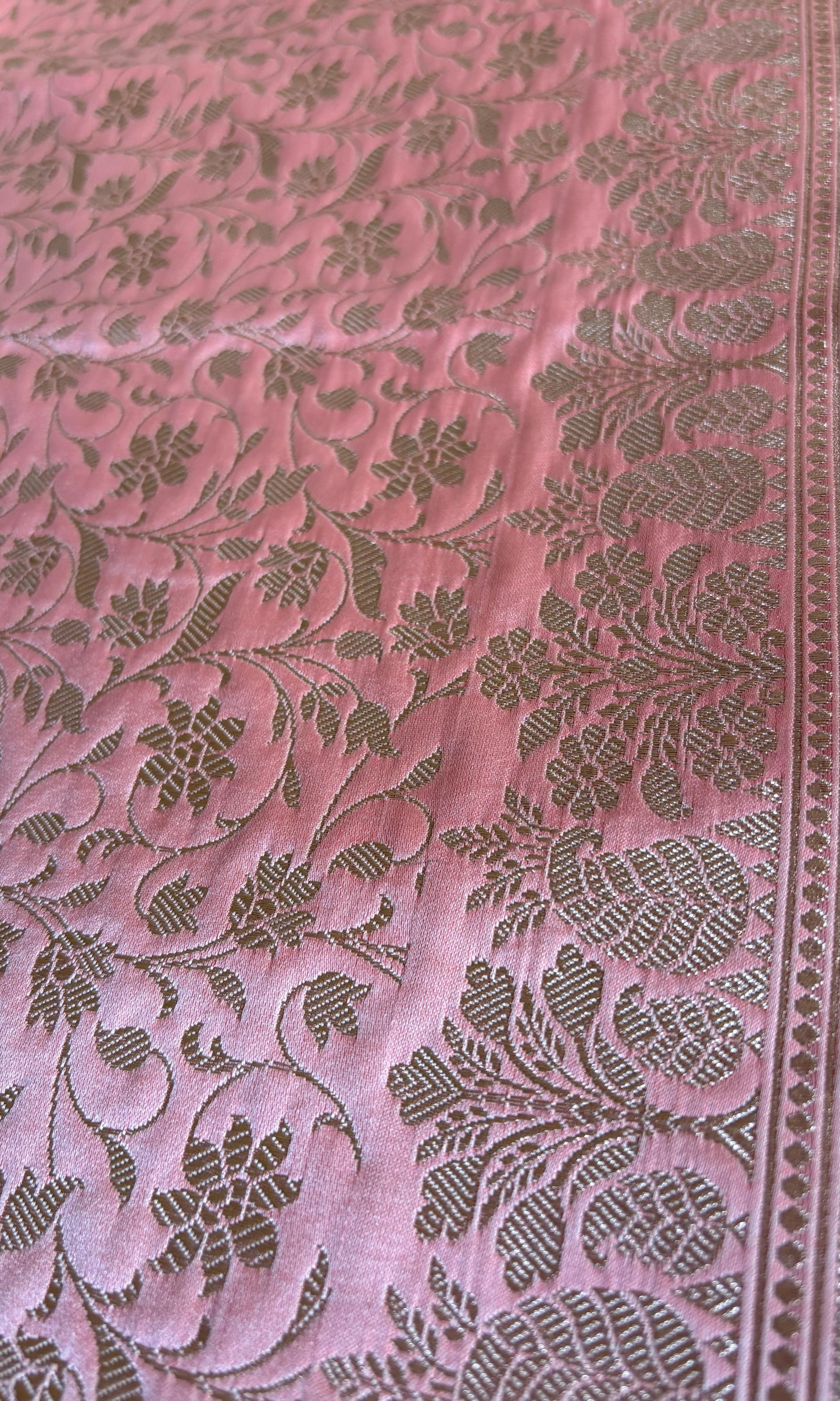 Pink Mashru Saree