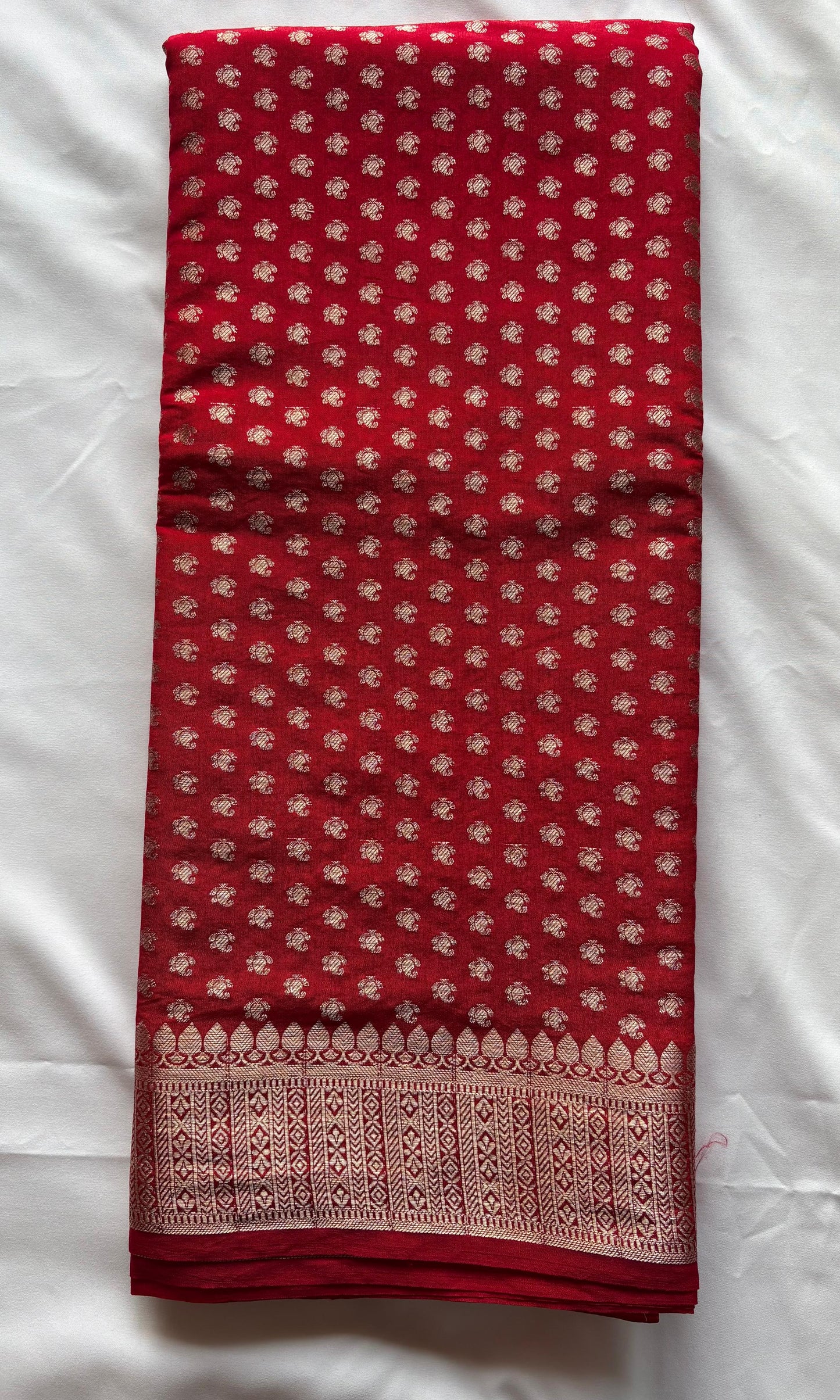 Banarai Red silk saree