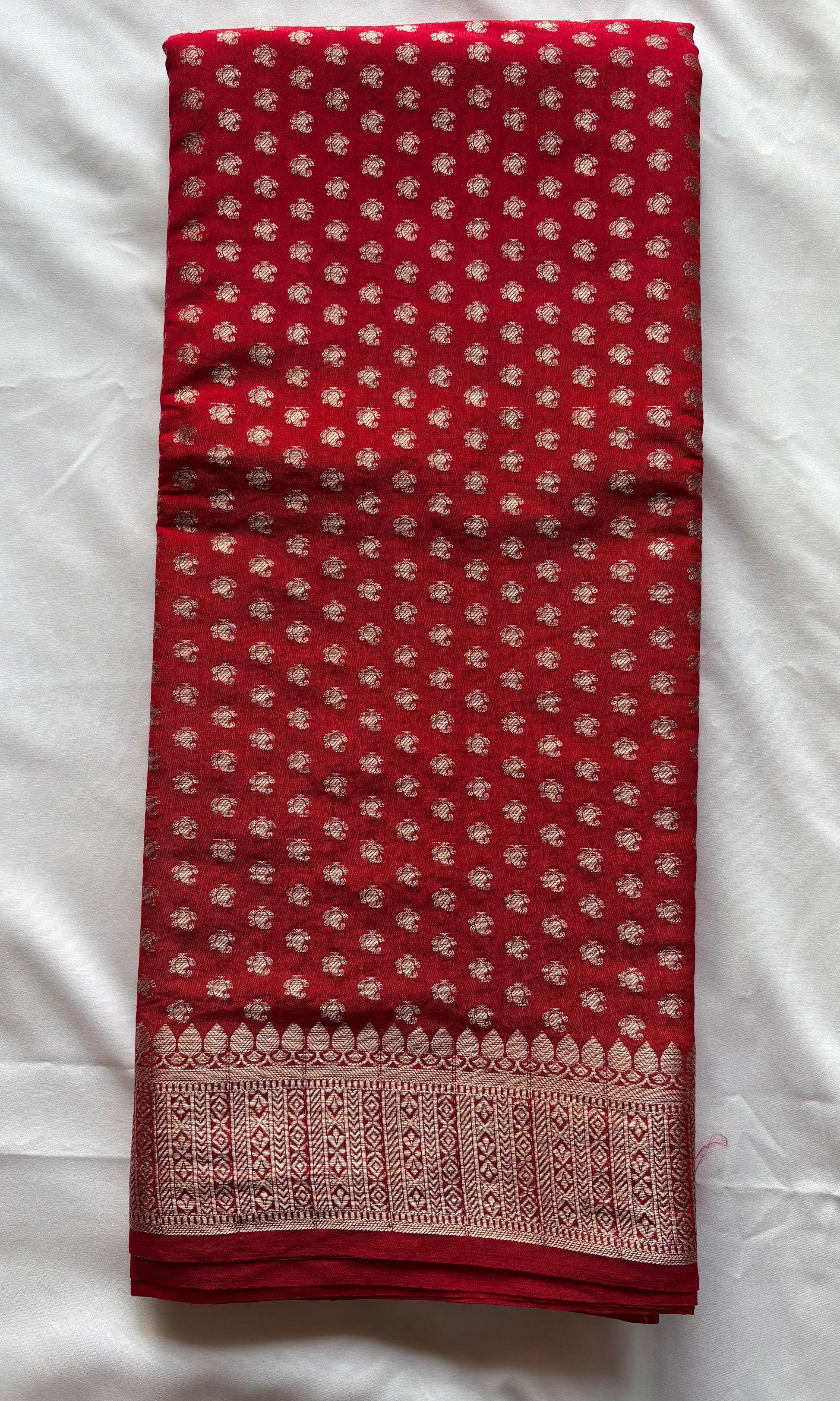 Banarai Red silk saree