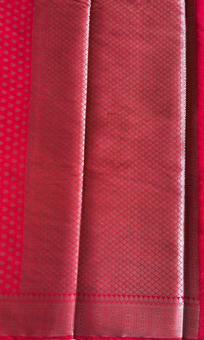 Banarai Red silk saree