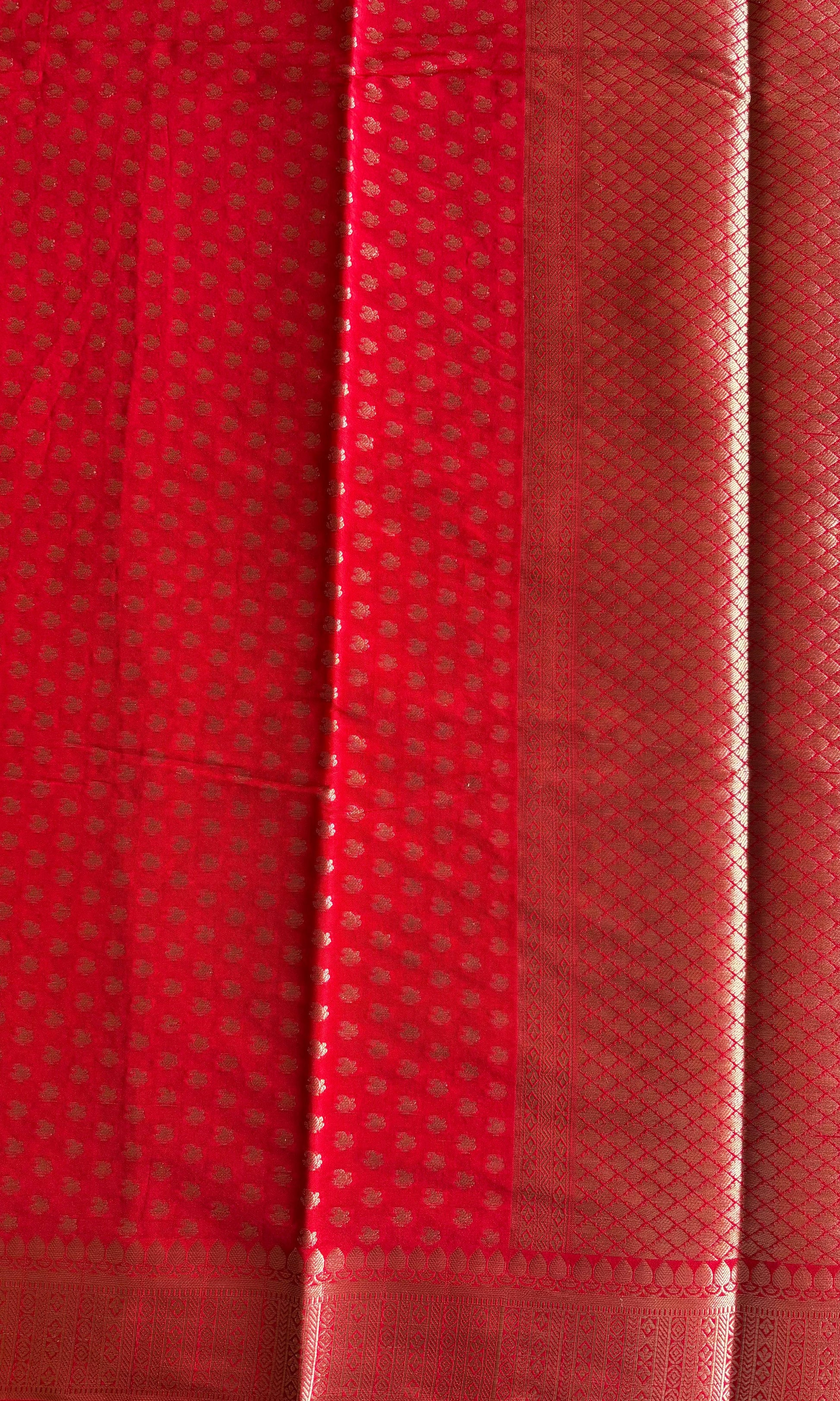 Banarai Red silk saree