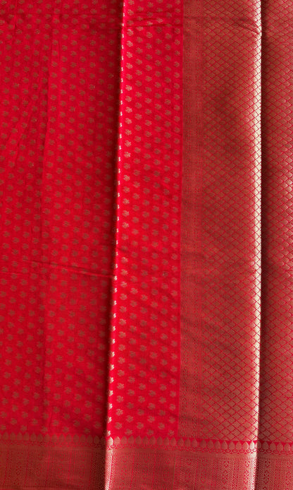 Banarai Red silk saree