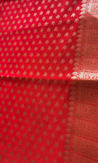 Banarai Red silk saree