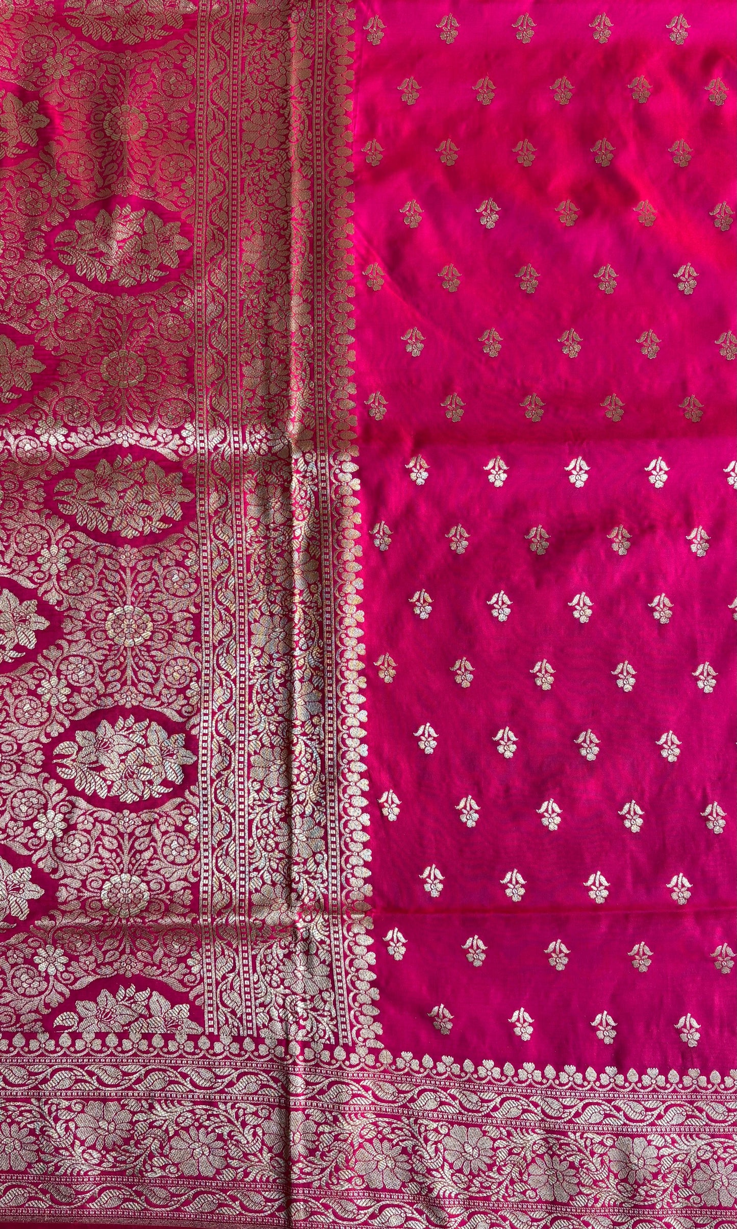 Banarsi pink mashru silk saree