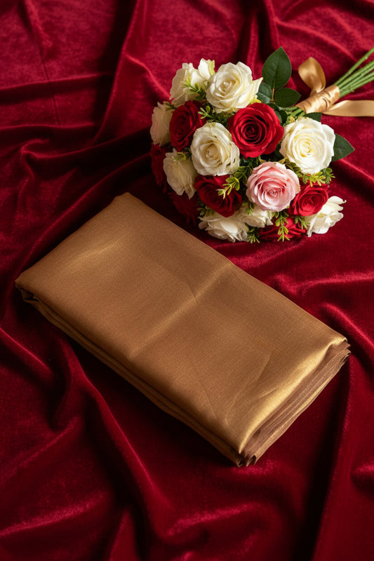Brown fabric on a white background