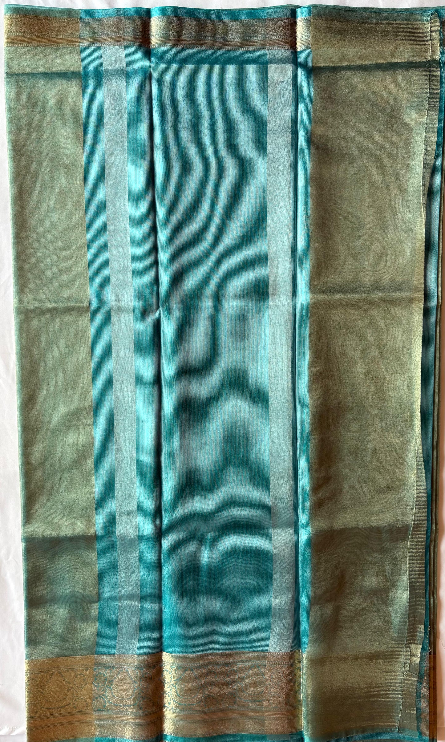 Blue Banarasi Tissue silk saree