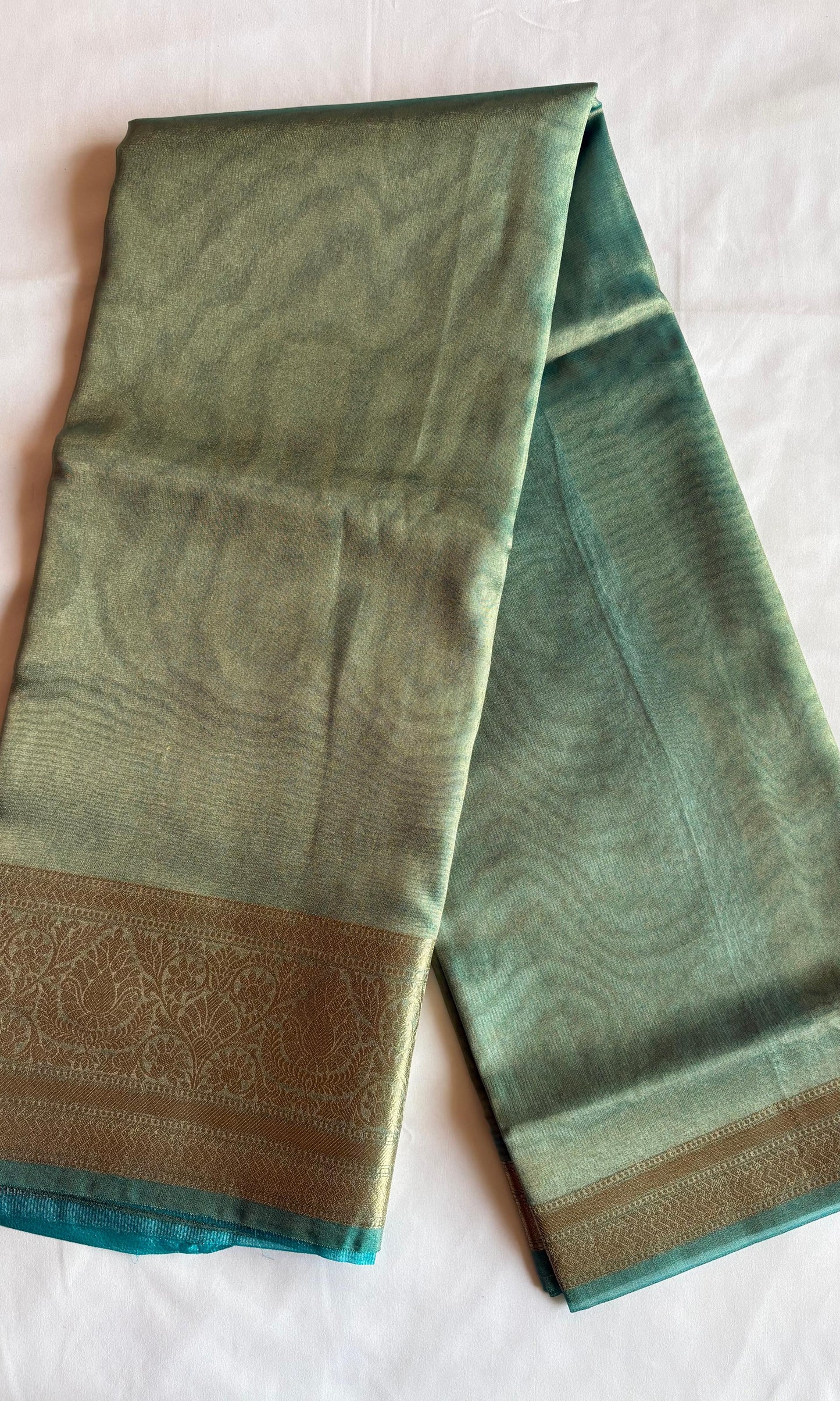 Blue Banarasi Tissue silk saree