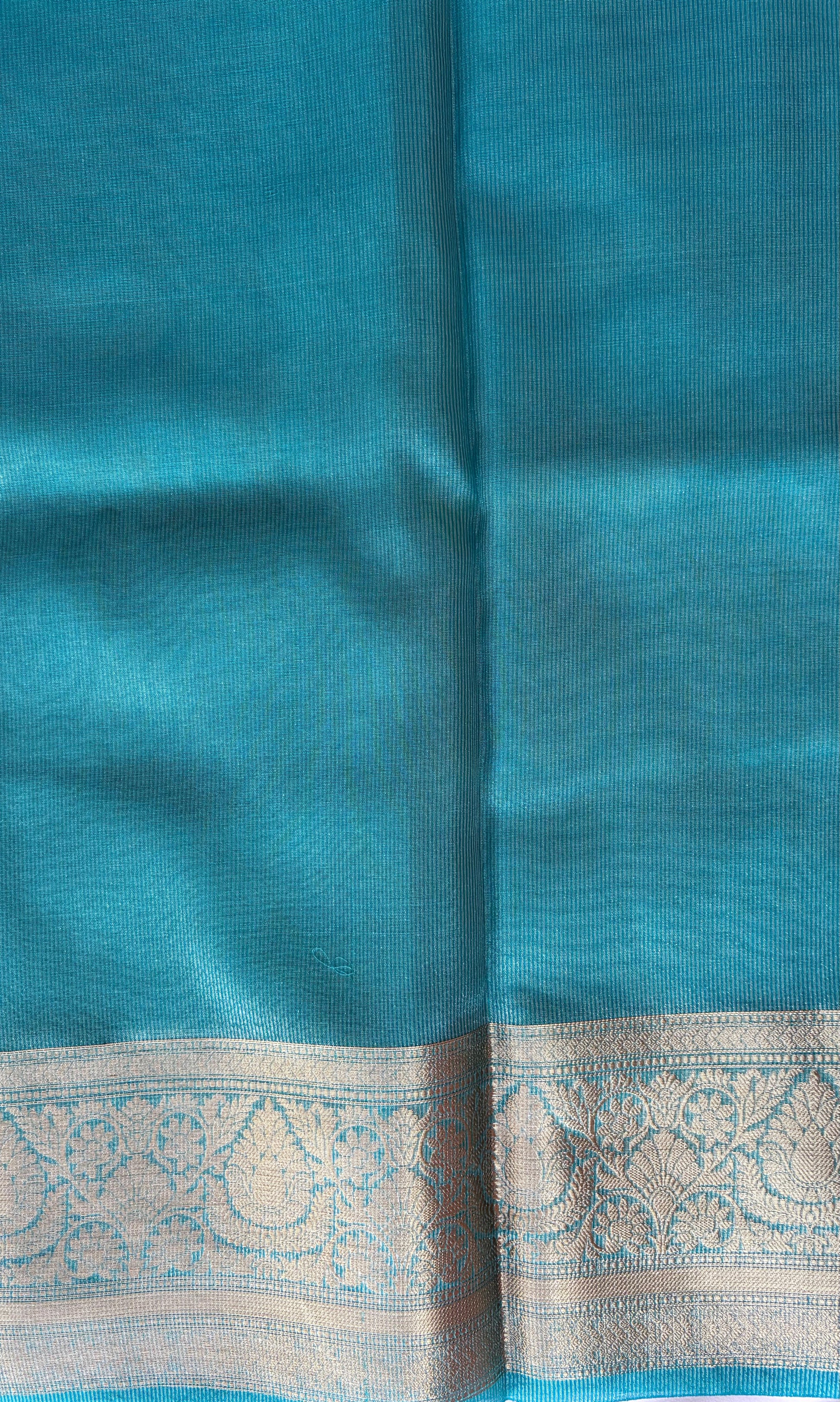 Blue Banarasi Tissue silk saree