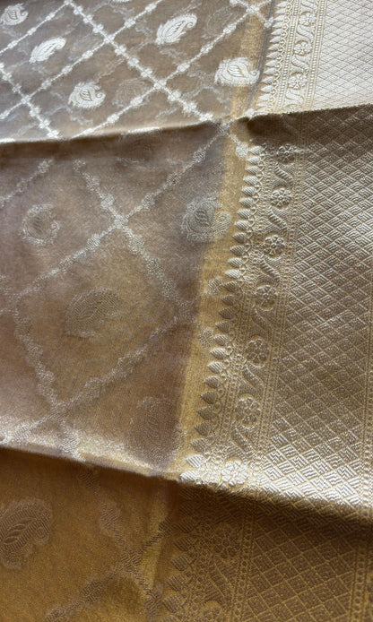 Golden Tissue Saree