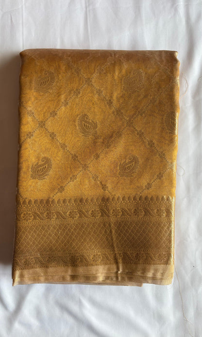 Golden Tissue Saree