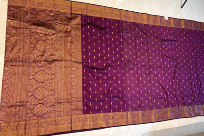 Exclusive Baingan Color Saree