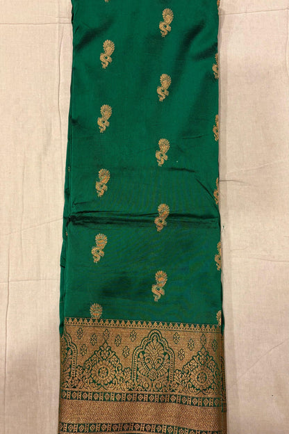 Green silk saree