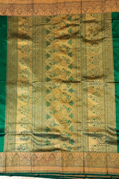Green silk saree