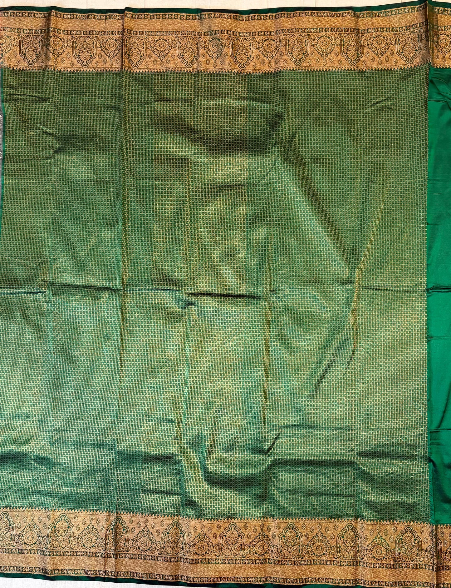 Green silk saree