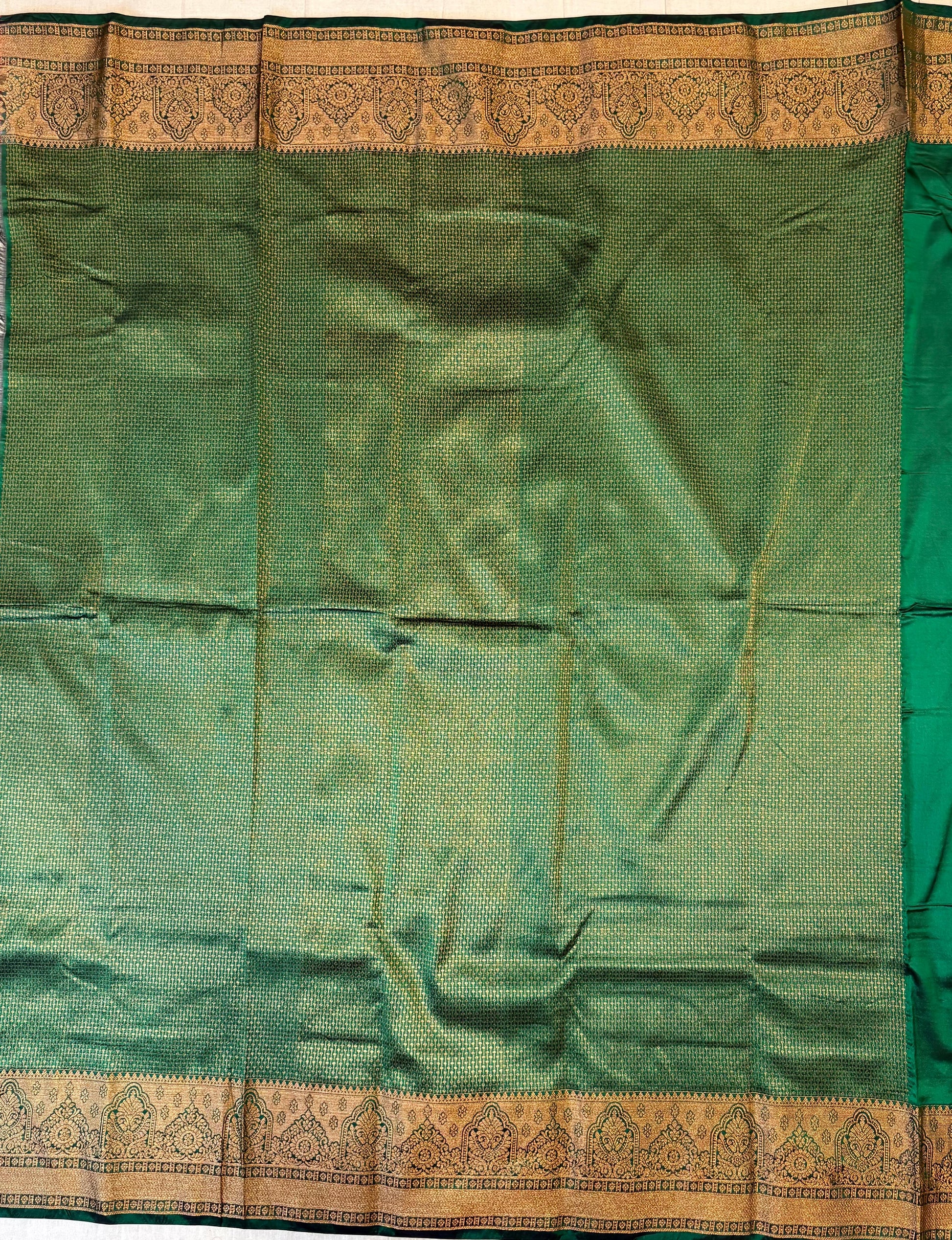 Green silk saree