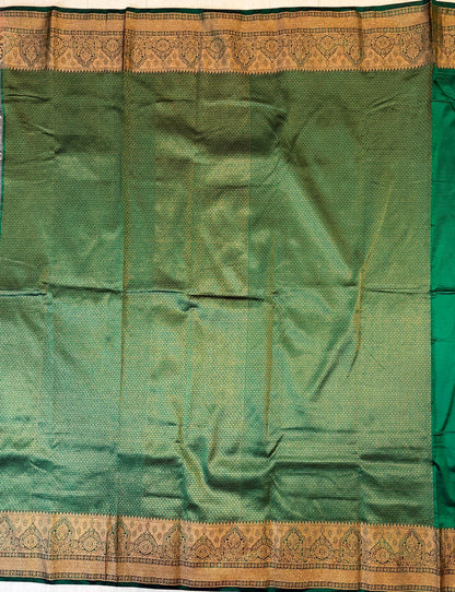 Green silk saree
