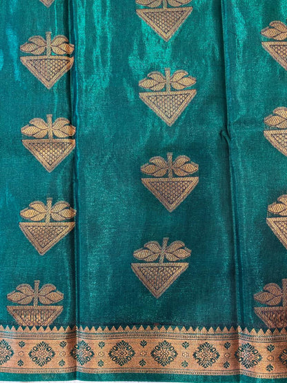 Green silk saree