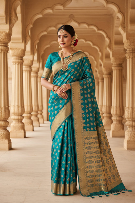 Florina Green Saree