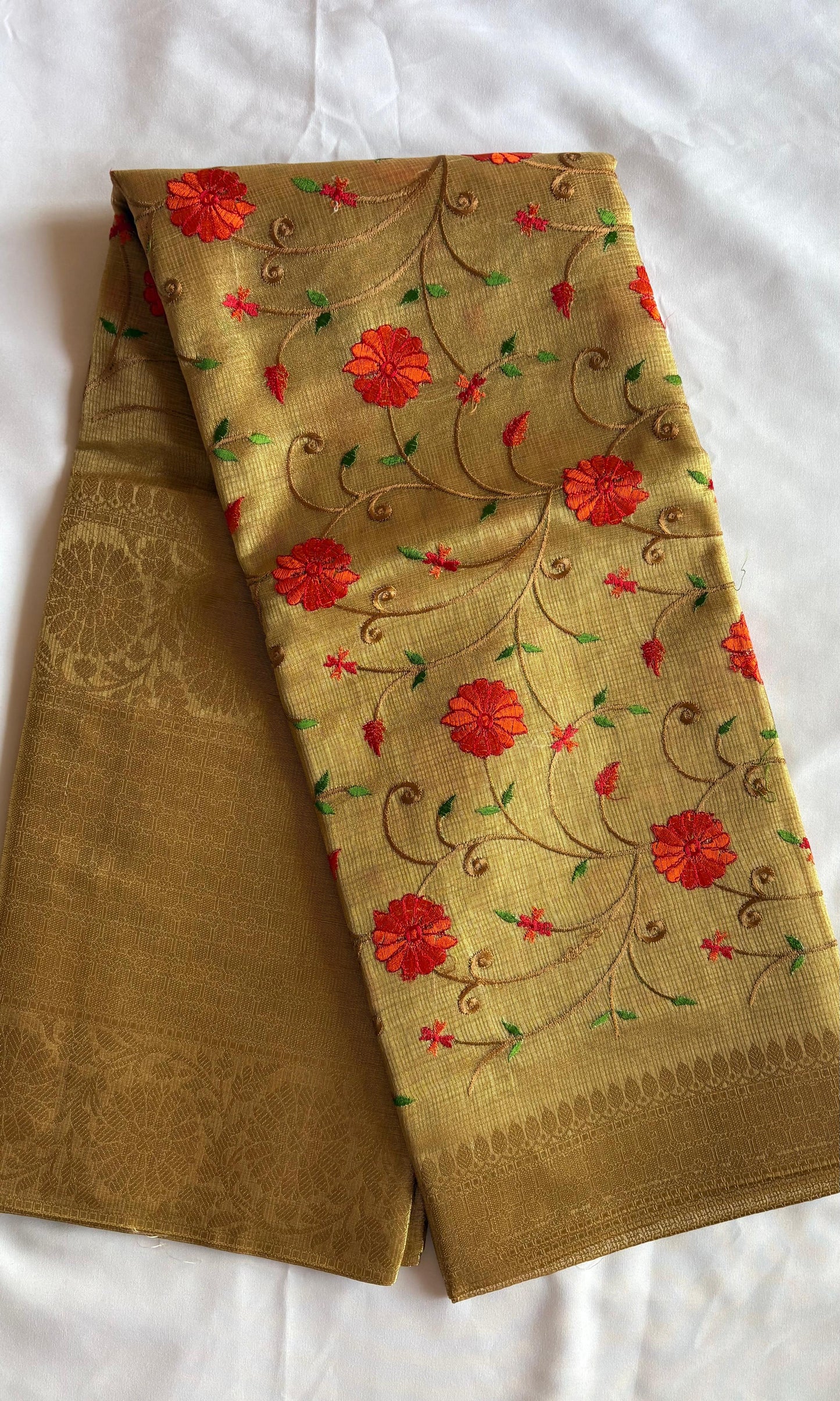 Yellow Tissue Saree