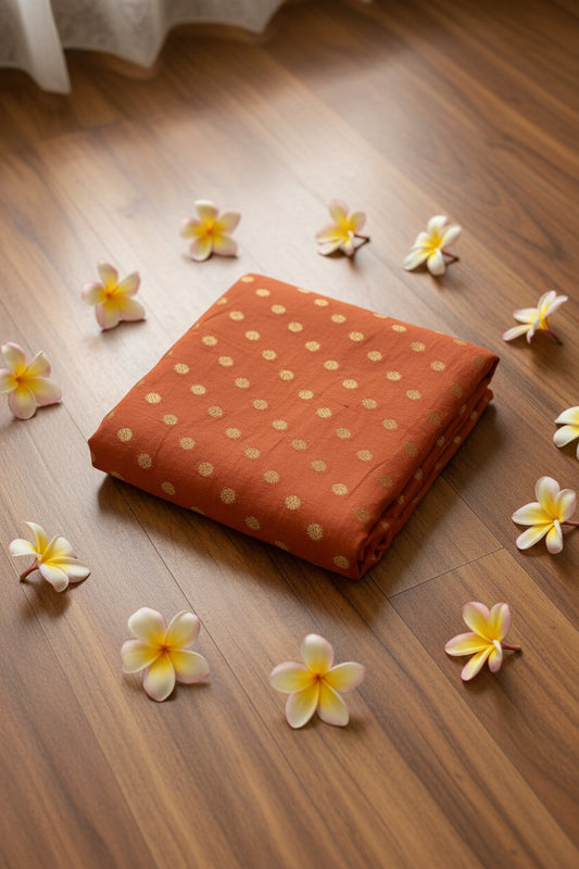 Brown Georgette Saree