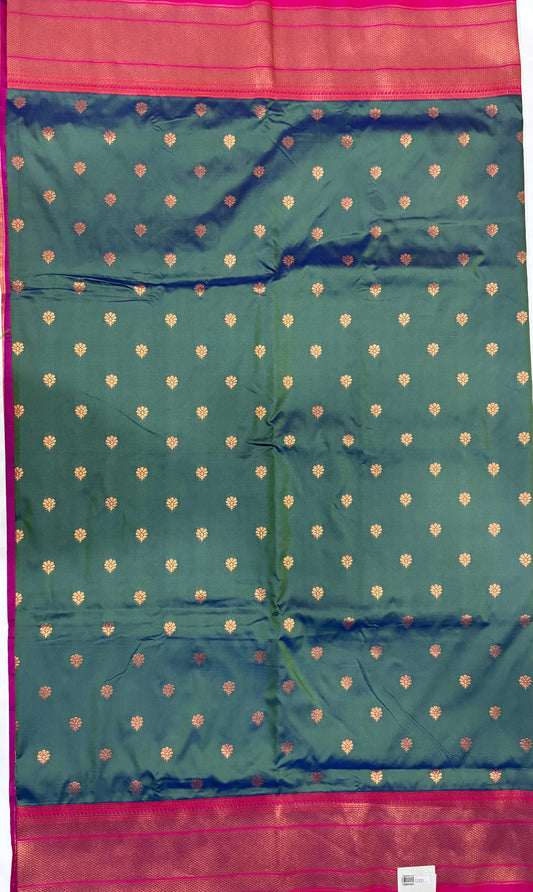 Green Colour Paithani
