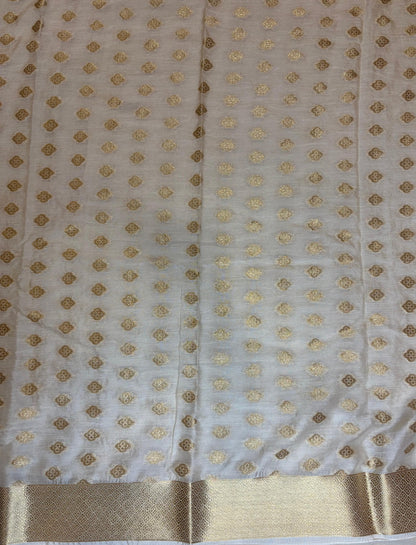 White Georgette Saree