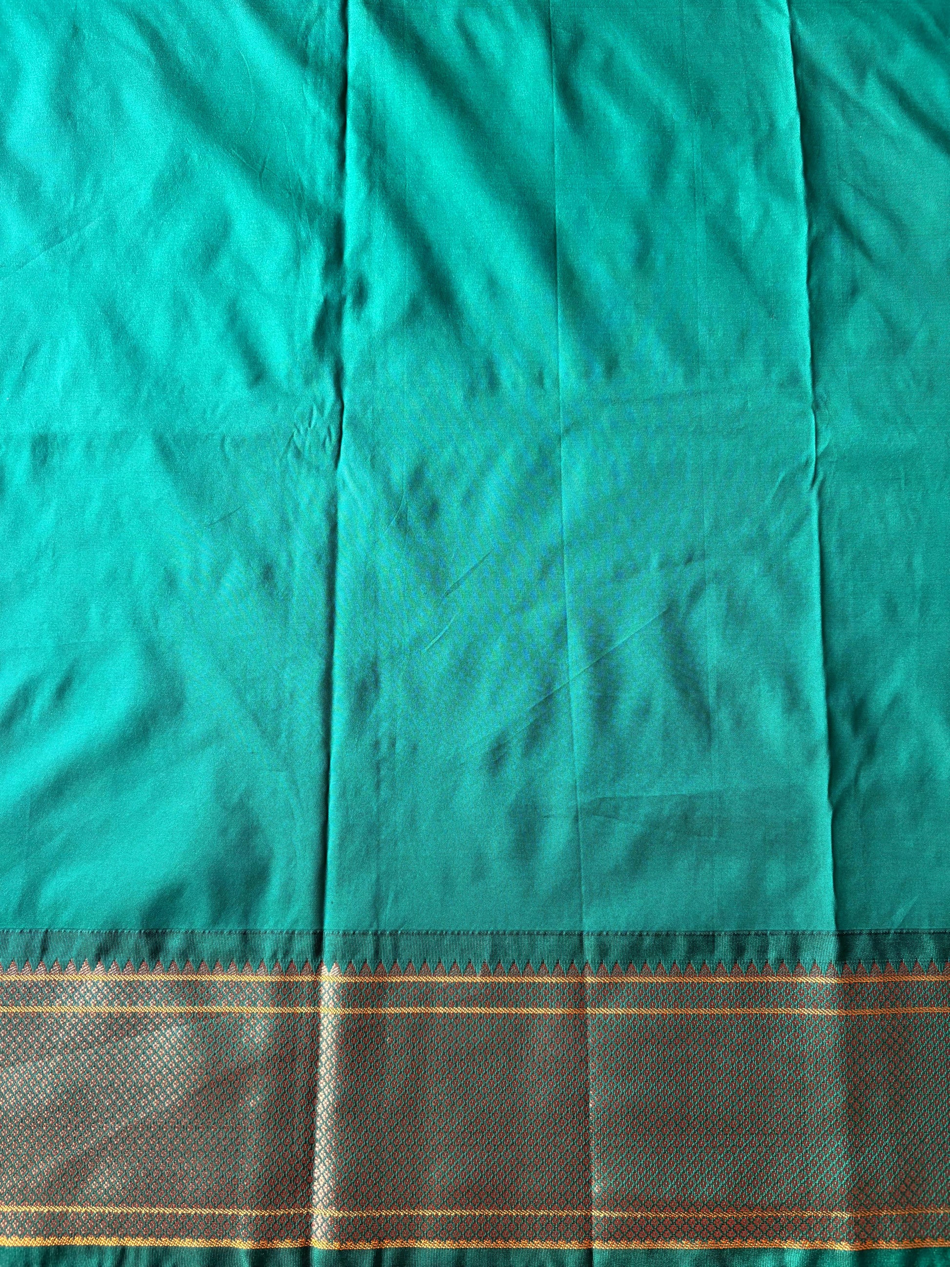 Lemon color silk saree