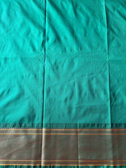 Lemon color silk saree