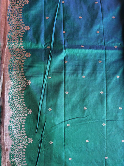 Green silk saree