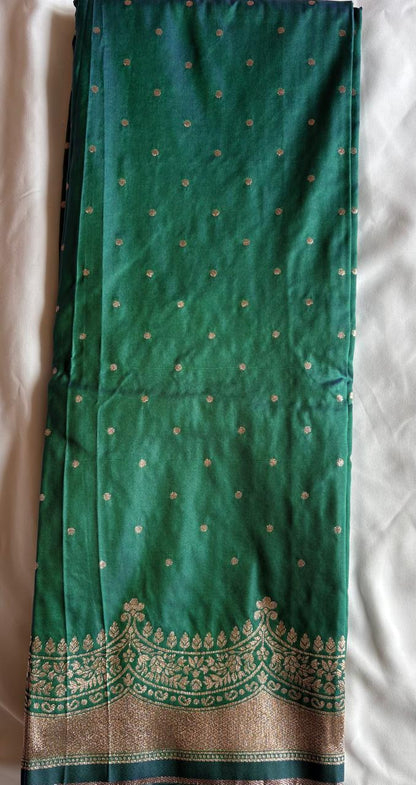 Green silk saree