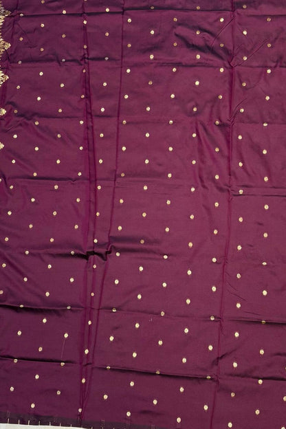 Purple color silk saree