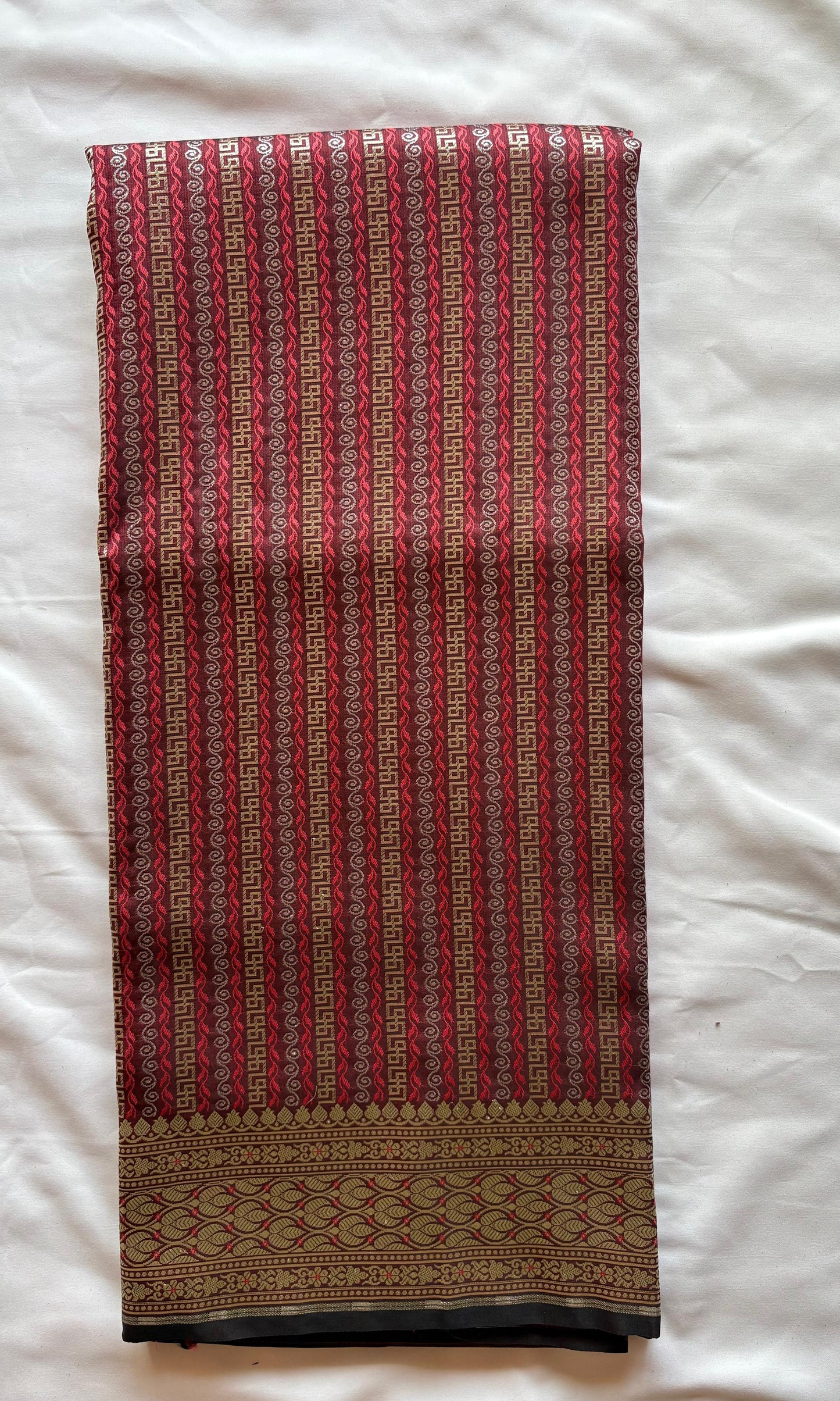 Maroon Saree