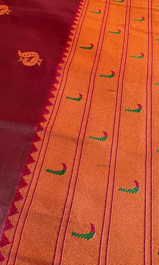 Purple color paithani