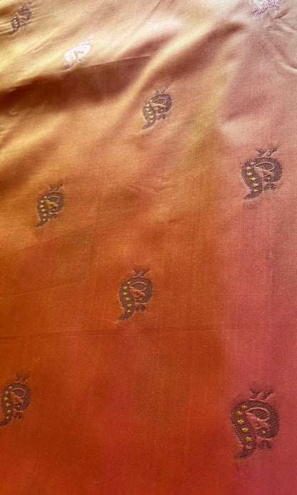 Orange Paithani