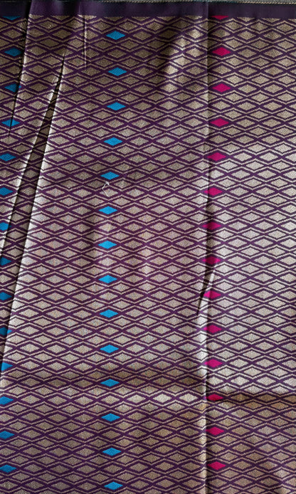 purple color paithani