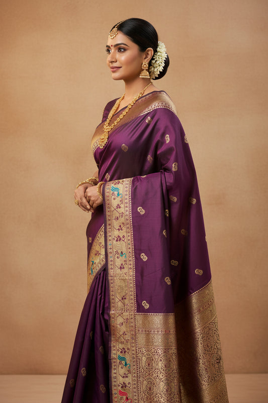 Baingan Color Paithani