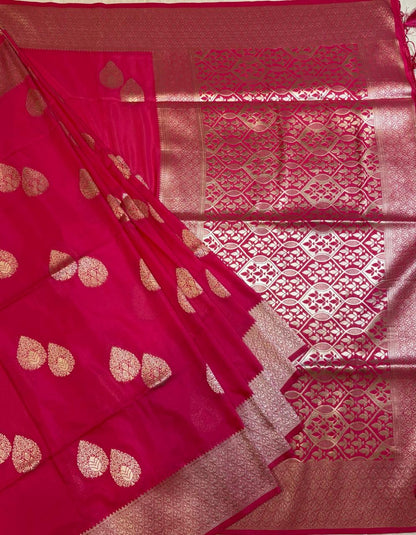 Myasoor silk pink saree