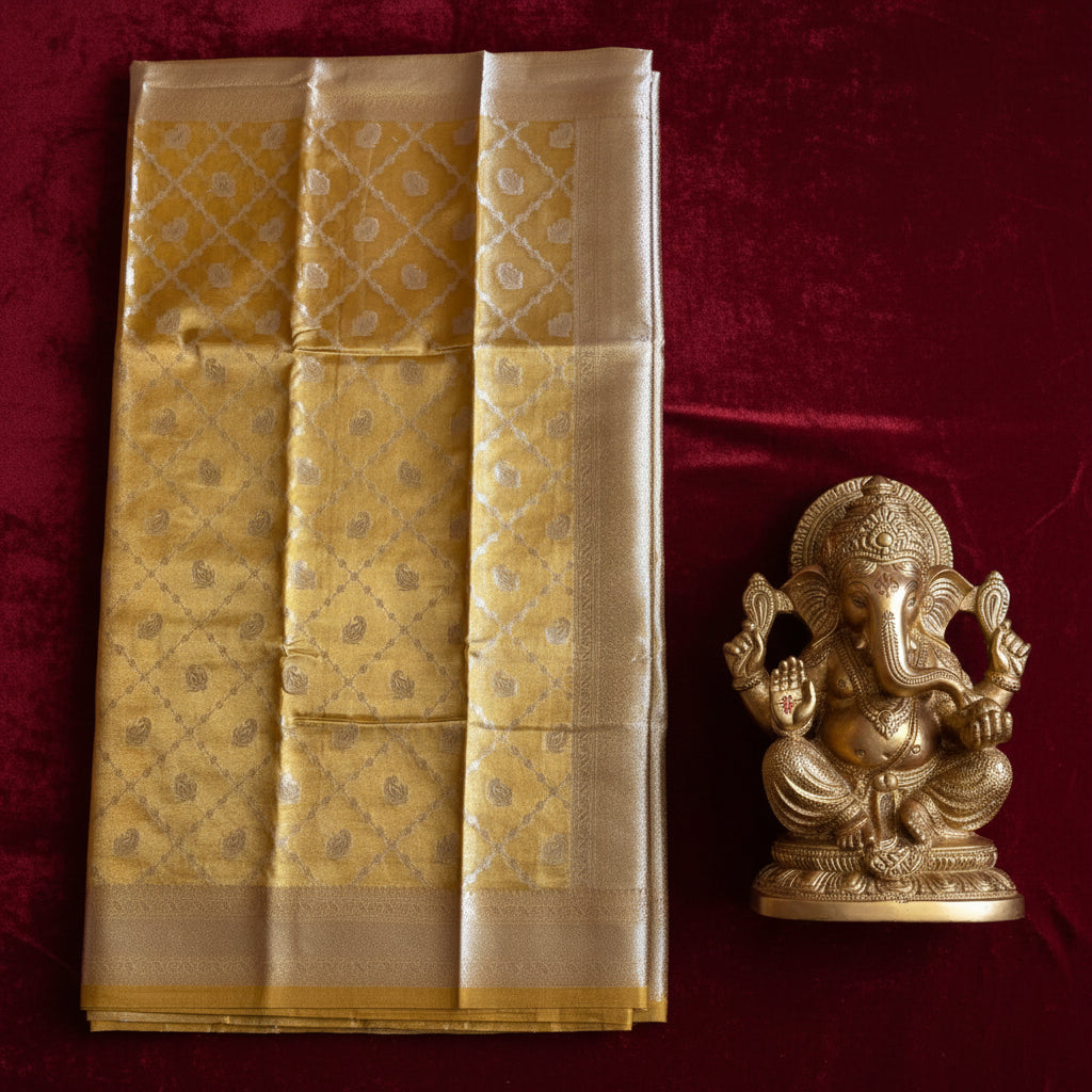 Golden Tissue Saree