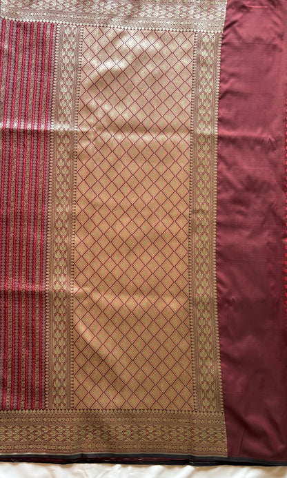 Maroon Saree
