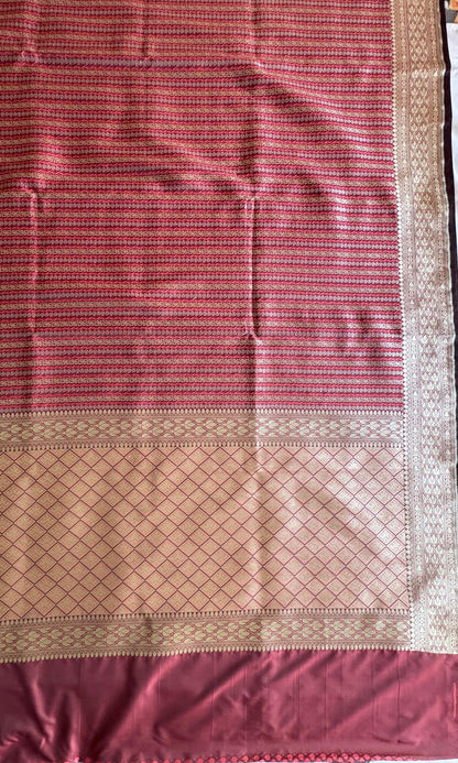 Maroon Saree