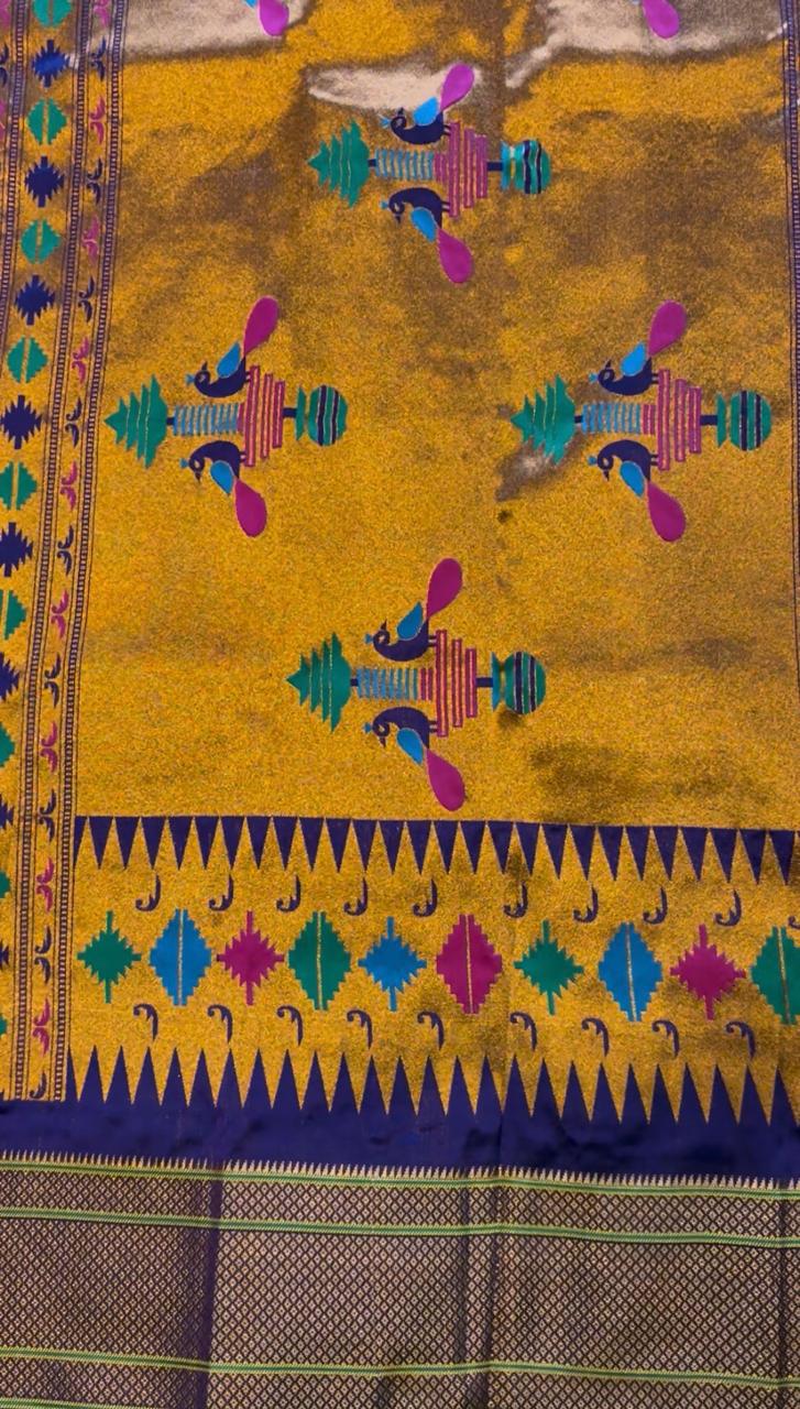 Purple Paithani