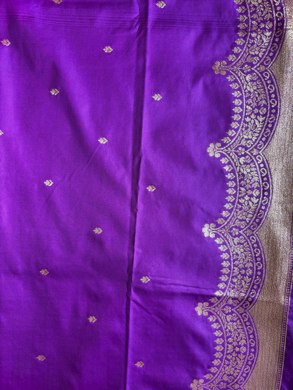 Puple silk saree